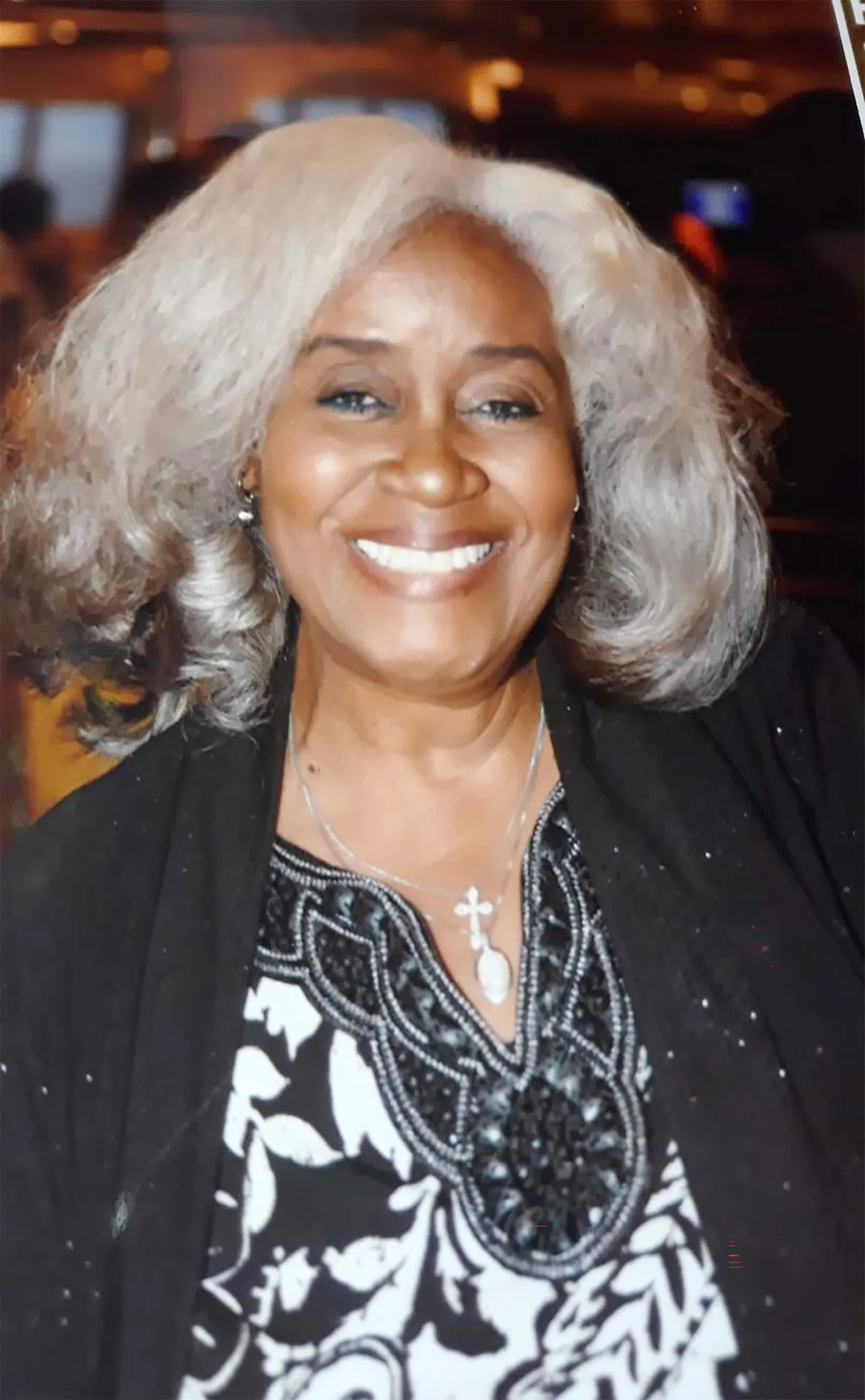 Delores McLaughlin smiling